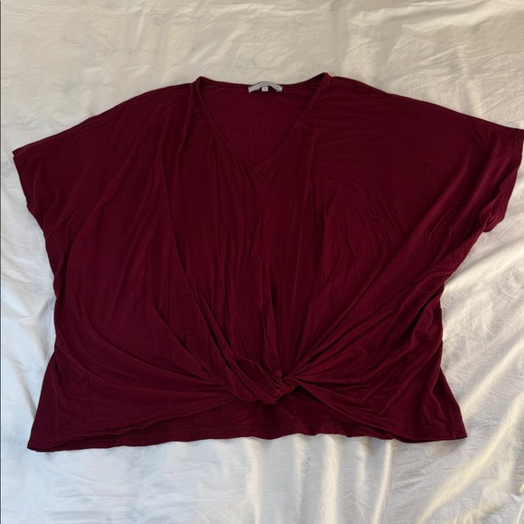 Emma’sCloset Burgundy Women's T-shirt - Picture 1 of 8